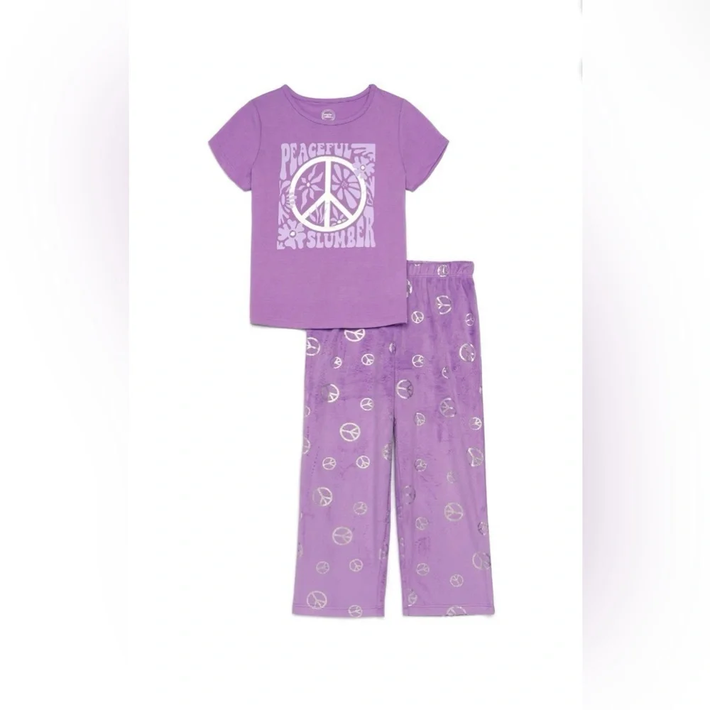 Wonder Nation Purple Peaceful Slumber Pajama Set